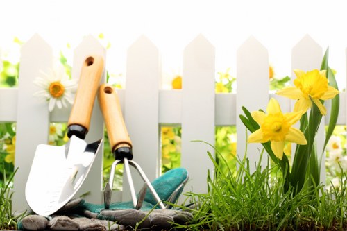 Seasonal garden clearance work in a Finsbury property
